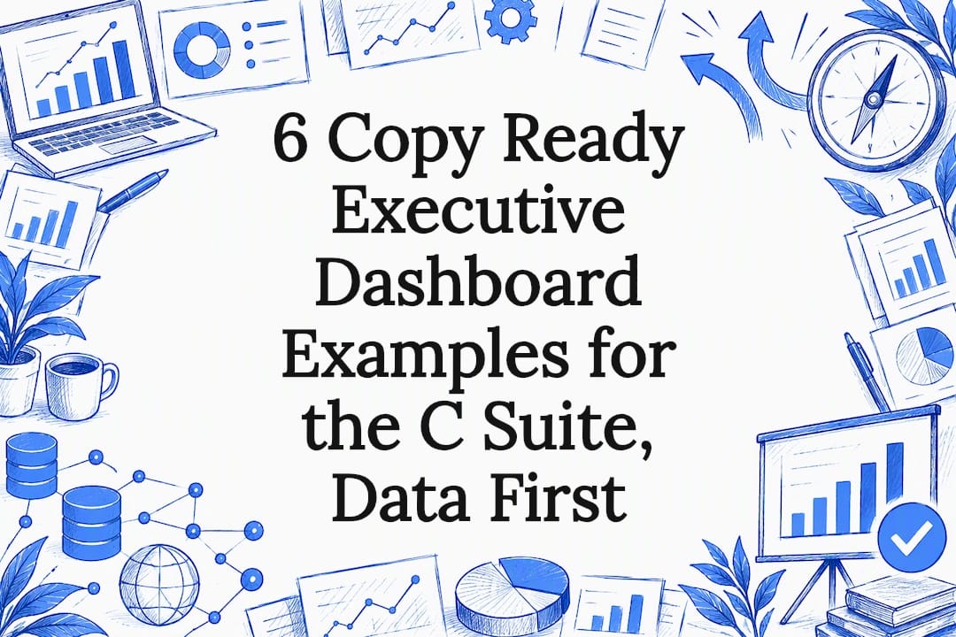 6 Copy-Ready Executive Dashboard Examples for the C-Suite — Dashboards & Adoption illustration