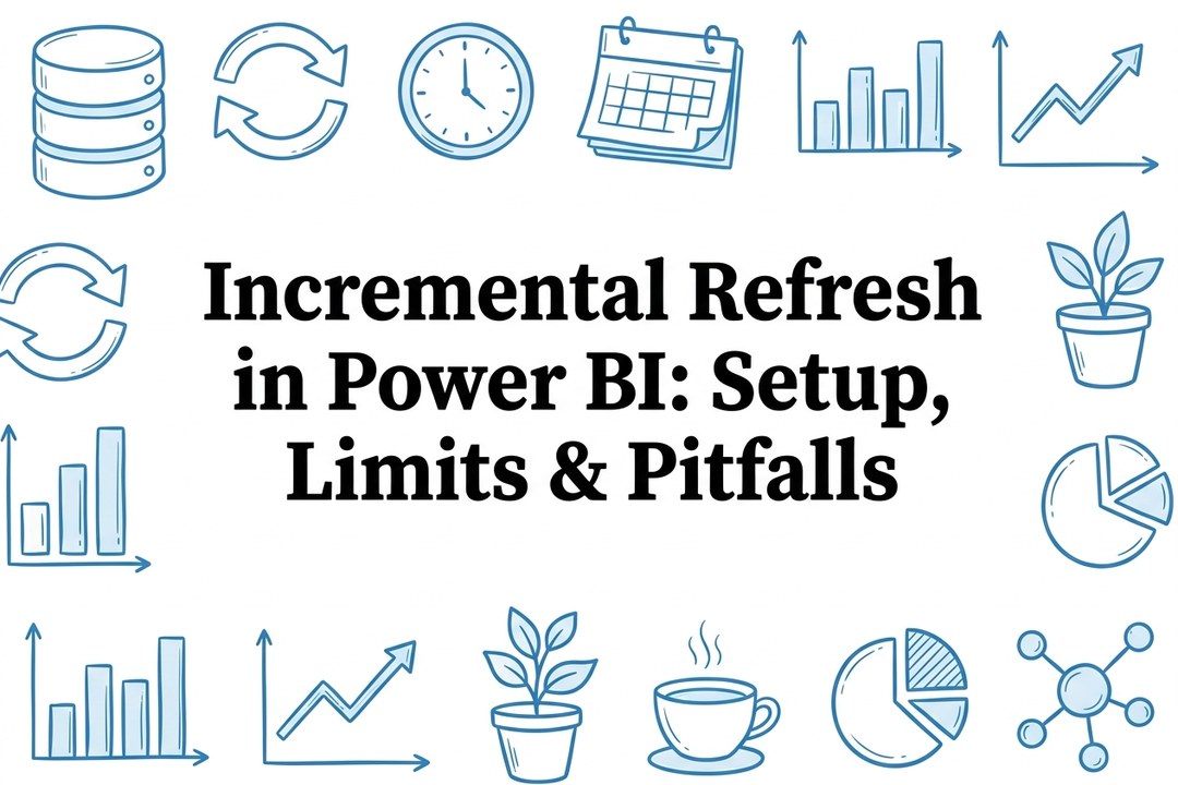 Incremental Refresh in Power BI: Setup, Limits and Pitfalls — BI Tools illustration